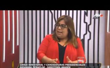 Giovanna Peñaflor, de Imasen analizó cambios ministeriales tras el accidente de Villa El Salvador